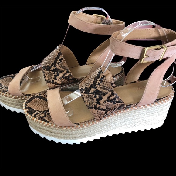 Crown Vintage Wedge Sandals Size 9.5 - Picture 3 of 14